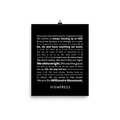 Millionaire Manifesto Poster 8" x 10"